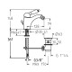 Смеситель для биде Gattoni Orta 2756/27D0 OLD Золото 24 карат