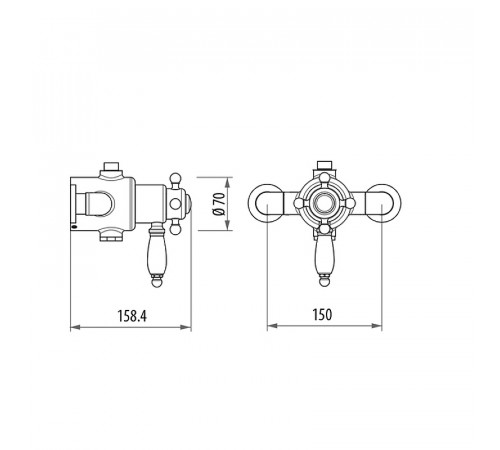 Смеситель для душа Gattoni Termostatici TSRE940C0.I сr с термостатом Хром