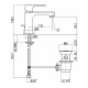 Смеситель для раковины Gattoni H2Omix3000 3041/30C0 Хром