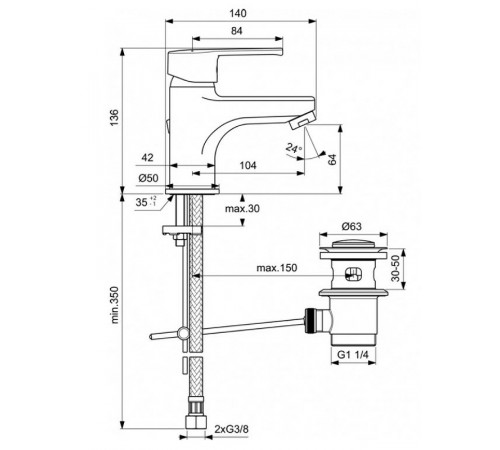 Комплект смесителей Vidima Calista B1435AA Хром