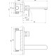 Смеситель для раковины Ravak Chrome CR 019.20BL X070430 Черный матовый