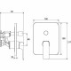 Смеситель для душа Ravak Flat FL 065.00 X070123 Хром