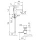 Смеситель для раковины Bossini Oki Z005301.021 Золото