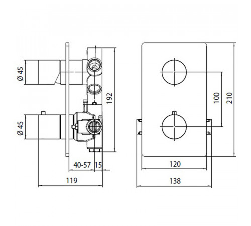 Смеситель для душа Bossini Oki New Z00002.045 Белый матовый