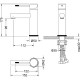 Смеситель для раковины Timo Saona 2361/16F Белый матовый