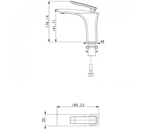 Смеситель для раковины Timo Helmi 4061/03F Черный матовый