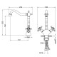 Смеситель для раковины Timo Nelson 0143/03F Черный