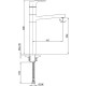 Смеситель для раковины E.C.A. Luna 102808949EX Золото