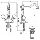 Смеситель для раковины Rav Slezak Brilliance121.5/8SM Бронза