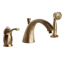 Смеситель на борт ванны Migliore Lem Swarovski 18875 Бронза