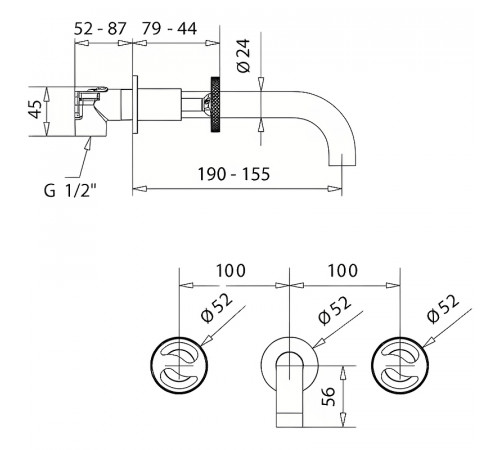 Смеситель для раковины Migliore Reversa 28205 Золото