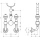 Смеситель для душа Migliore Cristalia 18582 Бронза