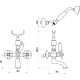 Смеситель для ванны Migliore Princeton Plus ML.PRP-8002.CRDO Хром Золото