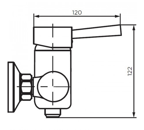 Смеситель для душа Dorff Logic D3020000SS Нержавеющая сталь