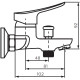 Смеситель для ванны Dorff Norma D1010000 Хром