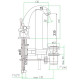 Смеситель для раковины Webert Armony AM700102010 Золото