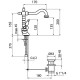 Смеситель для раковины Webert Dorian DO700302015 Хром