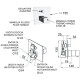 Смеситель для душа Remer Qubica Thermo QT09 с термостатом Хром