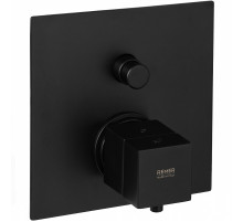 Смеситель для душа Remer Qubica Thermo QT09KBNO с термостатом Черный матовый