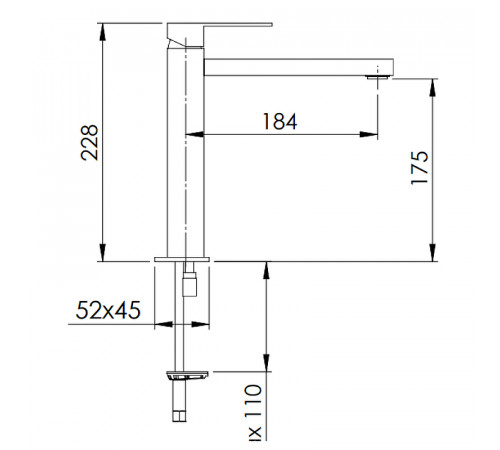 Смеситель для раковины Remer Q-Design QD11L Хром