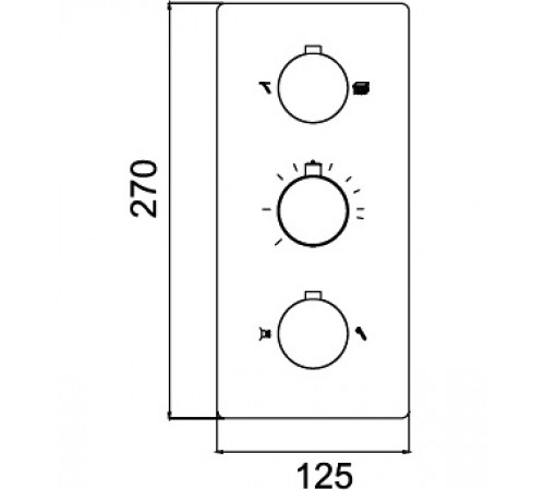 Смеситель для душа RGW Shower Panels SP-41-01 21140541-11 с термостатом Хром