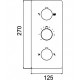 Смеситель для душа RGW Shower Panels SP-41-01 21140541-11 с термостатом Хром