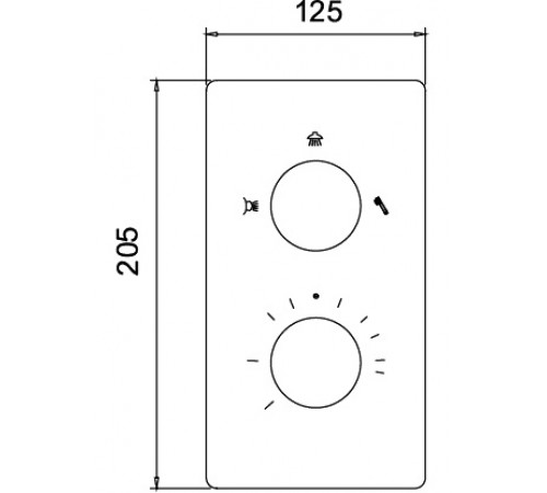 Смеситель для душа RGW Shower Panels SP-42-01 21140542-11 с термостатом Хром