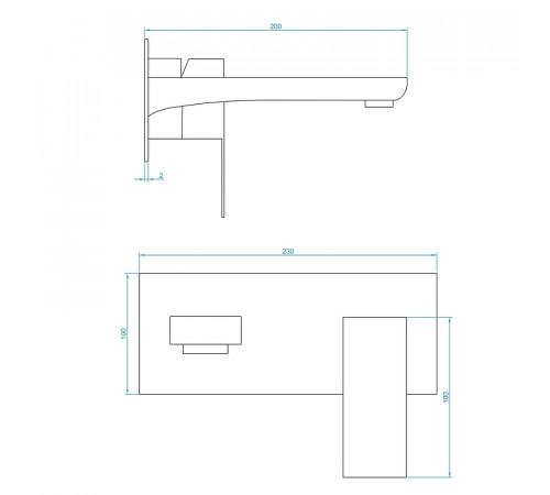 Смеситель для раковины RGW Shower Panels SP-46 51140546-01 Хром