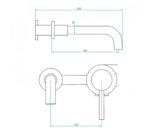 Смеситель для раковины RGW Shower Panels SP-47 51140547-01 Хром