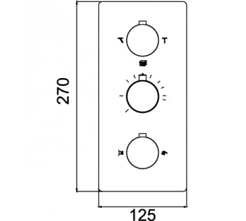 Смеситель для душа RGW Shower Panels SP-41-03 21140541-31 с термостатом Хром