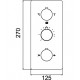 Смеситель для душа RGW Shower Panels SP-41-03 21140541-31 с термостатом Хром