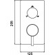 Смеситель для душа RGW Shower Panels SP-43-01 21140543-11 Хром