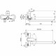 Смеситель для ванны Ideal Standard Ceraflex B1741AA универсальный Хром