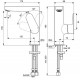 Смеситель для раковины Ideal Standard Cerafine Model O BC555XG Черный шелк