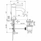 Смеситель для раковины Ideal Standard Ceraline BC203U5 Белый матовый Хром