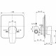 Смеситель для душа Ideal Standard Cerafine Model D A7188AA Хром