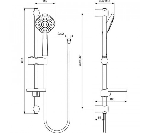 Комплект смесителей Ideal Standard Ceraplan III BD005AA Хром