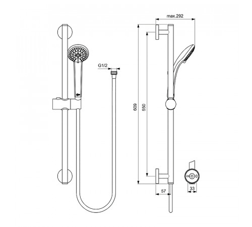 Комплект смесителей Ideal Standard Ceratherm T25 BC984AA Хром