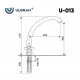 Смеситель для кухни Ulgran Classic U-013-343 Антрацит