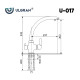 Смеситель для кухни Ulgran Classic U-017-344 Ультра-черный