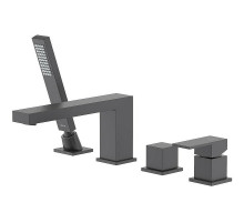 Смеситель на борт ванны Aquatek Либра AQ1648MB Черный матовый