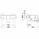 Смеситель для душа Aquatek Бетта AQ1160MB Черный матовый