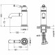 Смеситель для раковины Aquatek Классик AQ1510MB Черный матовый