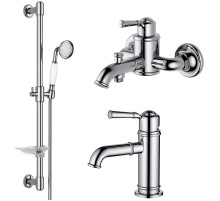 Комплект смесителей Aquatek Классик AQ1530CR Хром