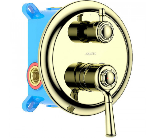 Смеситель для душа Aquatek Классик AQ1546PG Полированное золото