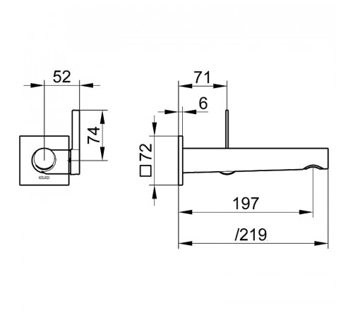 Смеситель для раковины Keuco IXMO Pure 59516 011102 Хром