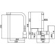 Смеситель для кухни Swedbe Selene Plus K8144M с фильтром Нержавеющая сталь