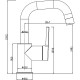 Смеситель для раковины Swedbe Diana 1011B Черный матовый