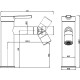 Смеситель для биде Swedbe Diana 1040B Черный матовый