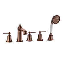 Смеситель на борт ванны Swedbe Terracotta Art 2508 Терракота